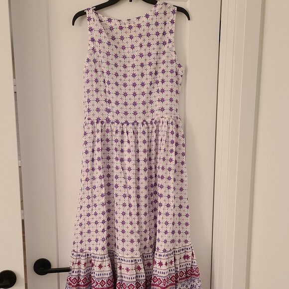 Anthropologie: Mariana Maxi Dress Anthropolgie 100% cotton Size M Ro's Garden - Picture 7 of 9
